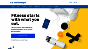 What Myfitnesspal.com website looked like in 2019 (4 years ago)