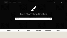 What Myphotoshopbrushes.com website looked like in 2019 (4 years ago)