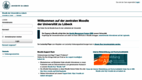 What Moodle.uni-luebeck.de website looked like in 2019 (4 years ago)