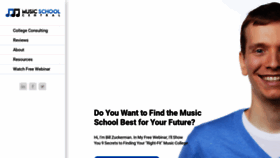 What Musicschoolcentral.com website looked like in 2019 (4 years ago)