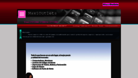 What Maxioutlets.cl website looked like in 2019 (4 years ago)