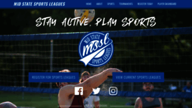 What Midstatesportsleagues.com website looked like in 2019 (4 years ago)