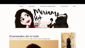 What Miriamsblok.dk website looked like in 2019 (4 years ago)