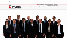 What Munte.de website looked like in 2019 (4 years ago)