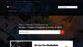 What Mee.gg website looked like in 2019 (4 years ago)