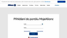 What Moje.allianz.cz website looked like in 2019 (4 years ago)