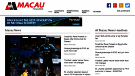 What Macaunews.net website looked like in 2019 (4 years ago)