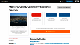 What Montereyco.recovers.org website looked like in 2019 (4 years ago)