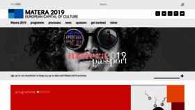 What Matera-basilicata2019.it website looked like in 2019 (4 years ago)