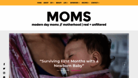 What Moderndaymoms.com website looked like in 2019 (4 years ago)