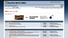 What Malaysiawatchforum.com website looked like in 2019 (4 years ago)