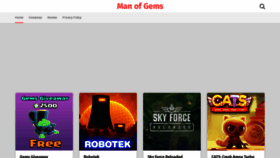 What Manofgems.com website looked like in 2019 (4 years ago)