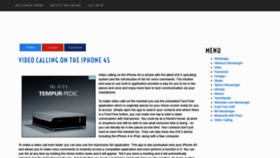 What Messengeriphone.com website looked like in 2019 (4 years ago)