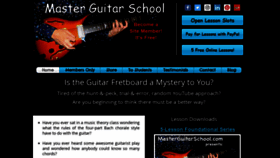 What Masterguitarschool.com website looked like in 2019 (4 years ago)