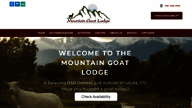 What Mountaingoatlodge.com website looked like in 2019 (4 years ago)