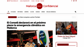 What Mallorcaconfidencial.com website looked like in 2019 (4 years ago)