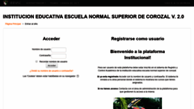 What Moodlev2.normalsuperiordecorozal.edu.co website looked like in 2019 (4 years ago)