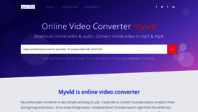 What Myvid.download website looked like in 2019 (4 years ago)