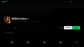What Mshrinker.deviantart.com website looked like in 2019 (4 years ago)