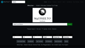 What M4ufree.to website looked like in 2019 (4 years ago)