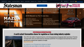 What Mystatesman.com website looked like in 2019 (4 years ago)
