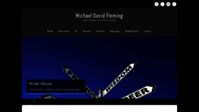 What Michaeldavidfleming.com website looked like in 2019 (4 years ago)