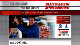 What Maynardsautoservice.com website looked like in 2019 (4 years ago)