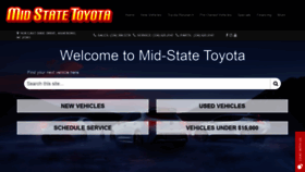 What Midstatetoyota.com website looked like in 2019 (4 years ago)
