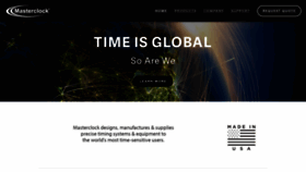 What Masterclock.com website looked like in 2019 (4 years ago)