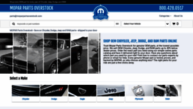 What Moparpartsoverstock.com website looked like in 2019 (4 years ago)