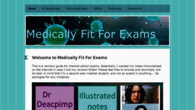 What Medicallyfitforexams.co.uk website looked like in 2019 (4 years ago)