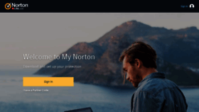 What My.norton.com website looked like in 2019 (4 years ago)