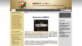 What Mdph.fr website looked like in 2019 (4 years ago)