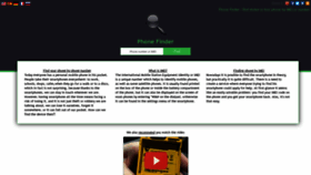 What My-phone-finder.com website looked like in 2019 (6 years ago)
