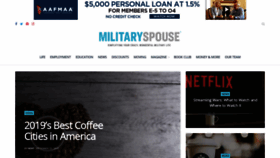What Militaryspouse.com website looked like in 2019 (5 years ago)