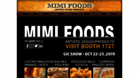 What Mimifoods.ca website looked like in 2019 (4 years ago)
