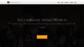 What Millionairemindworld.com website looked like in 2019 (4 years ago)