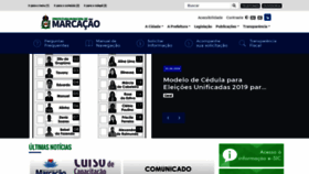 What Marcacao.pb.gov.br website looked like in 2019 (4 years ago)
