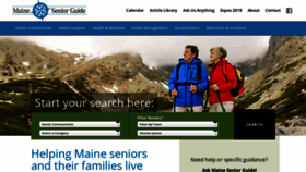 What Maineseniorguide.com website looked like in 2019 (4 years ago)