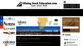 What Miningstockeducation.com website looked like in 2019 (4 years ago)