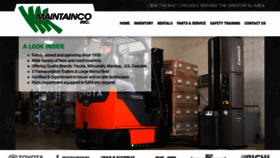 What Maintainco.com website looked like in 2019 (4 years ago)