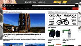What Mtbiker.sk website looked like in 2019 (4 years ago)