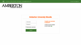 What Moodle.amberton.edu website looked like in 2019 (4 years ago)