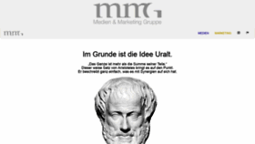 What Mmg.de website looked like in 2019 (4 years ago)