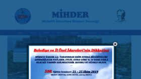 What Mihder.org.tr website looked like in 2019 (4 years ago)