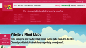 What Mimi-klub.cz website looked like in 2019 (4 years ago)