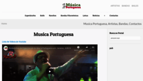 What Musica-portuguesa.com website looked like in 2019 (4 years ago)