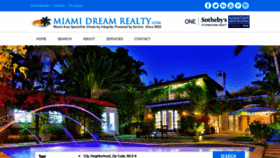 What Miamidreamrealty.com website looked like in 2019 (4 years ago)