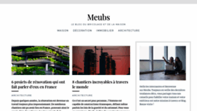 What Meubs.fr website looked like in 2019 (4 years ago)