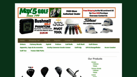 What Max5golf.com website looked like in 2019 (4 years ago)